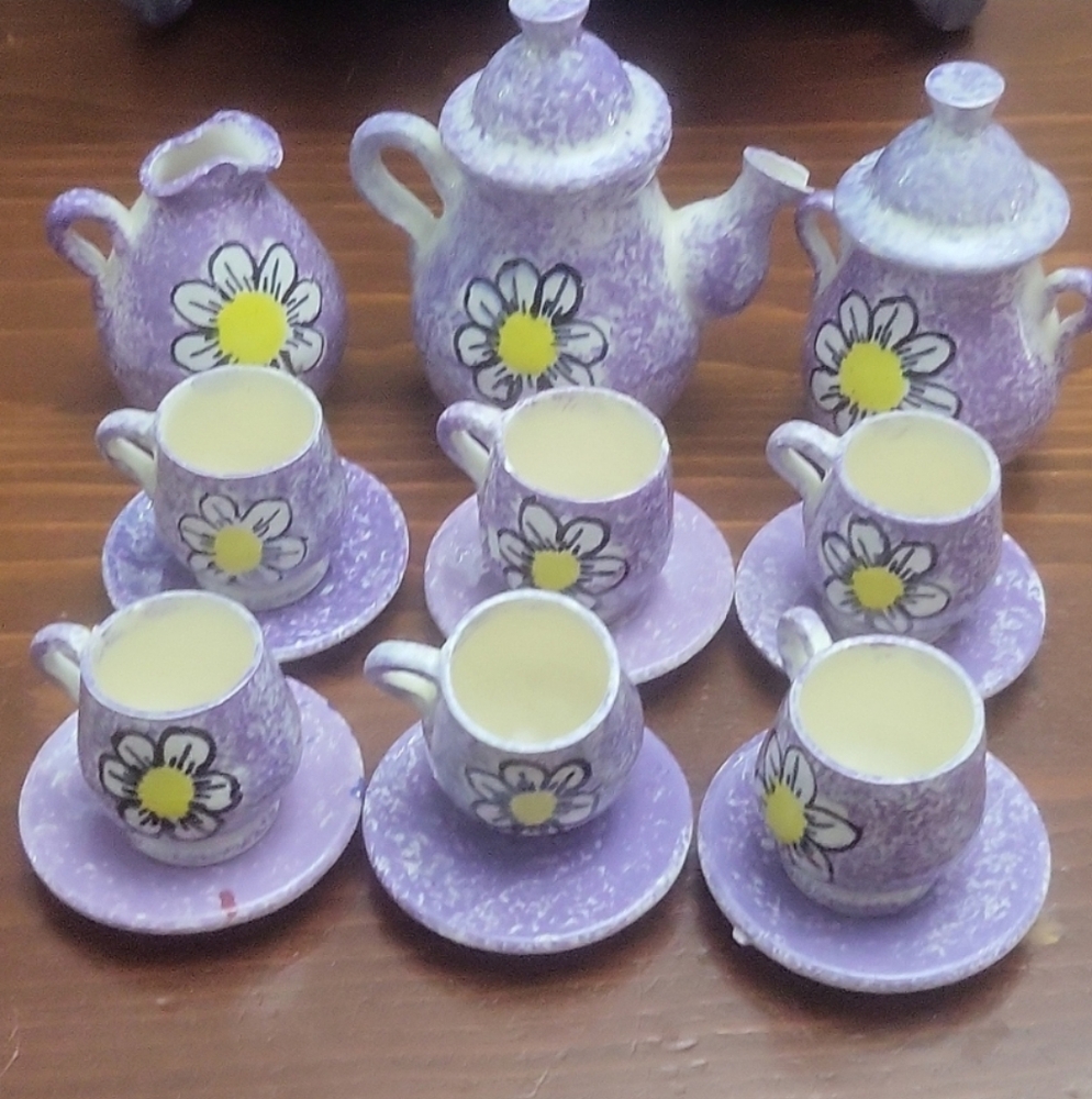 VTG Mini Tea Set For Display Only, Mexican Made.